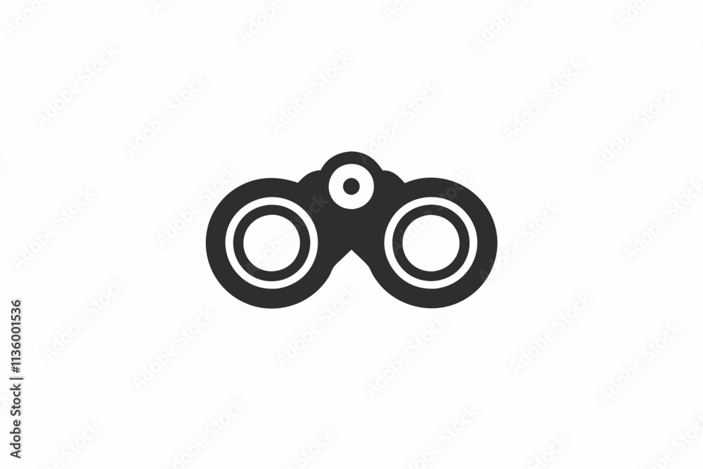 creative binoculars icon concept and logo vector illustration creative binoculars icon concept and logo vector illustration