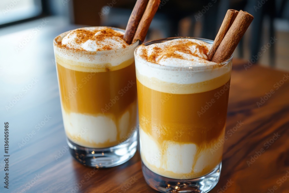 Savoring golden turmeric lattes in cozy ambiance dark wood setting warm lighting Savoring golden turmeric lattes in cozy ambiance dark wood setting warm lighting