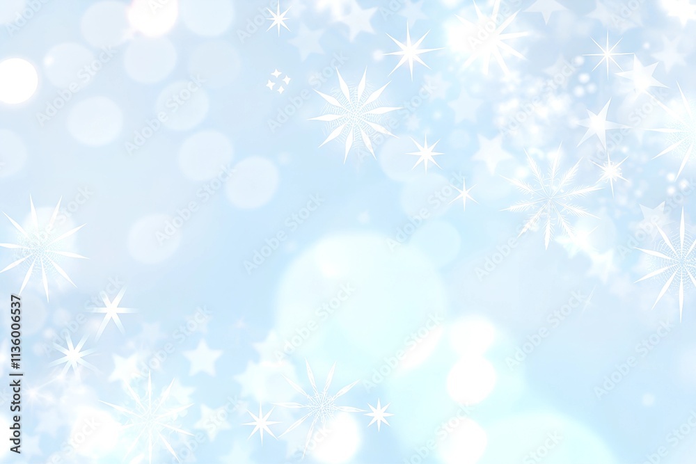 Soft Light Blue Pastel Background with Bokeh and Glittering Accents Soft Light Blue Pastel Background with Bokeh and Glittering Accents