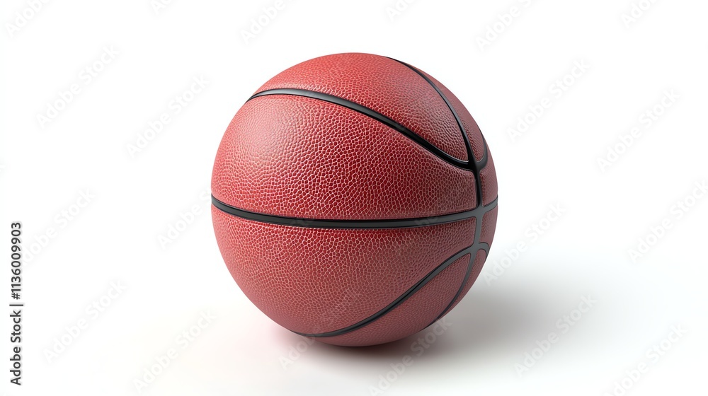 A basketball isolated on a white background.