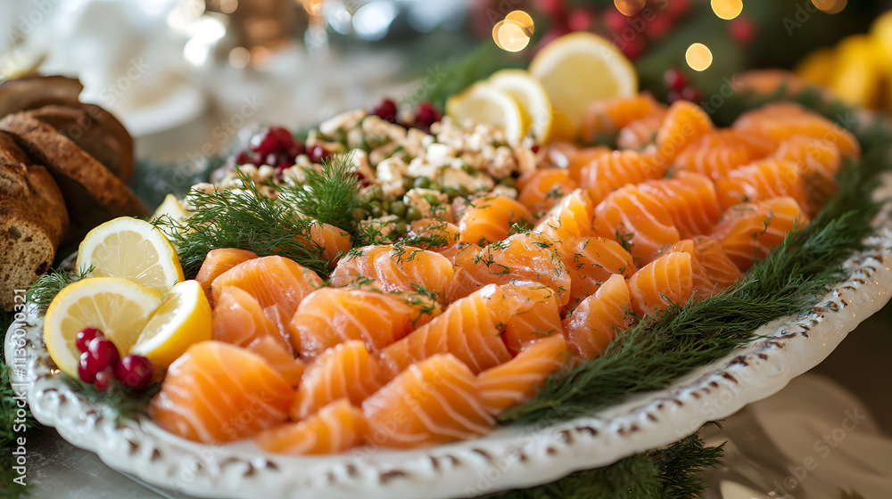 Festive Gravlax Platter for Celebrations Festive Gravlax Platter for Celebrations