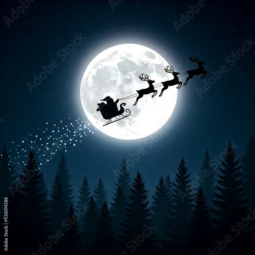 Santa at night