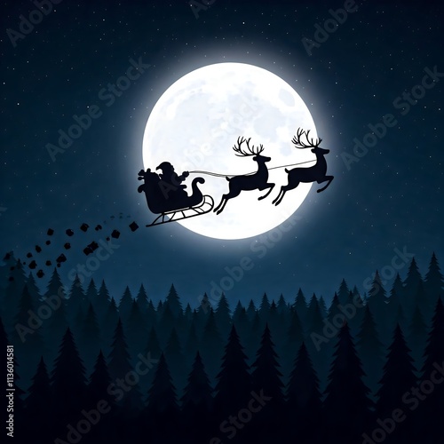 Santa at night