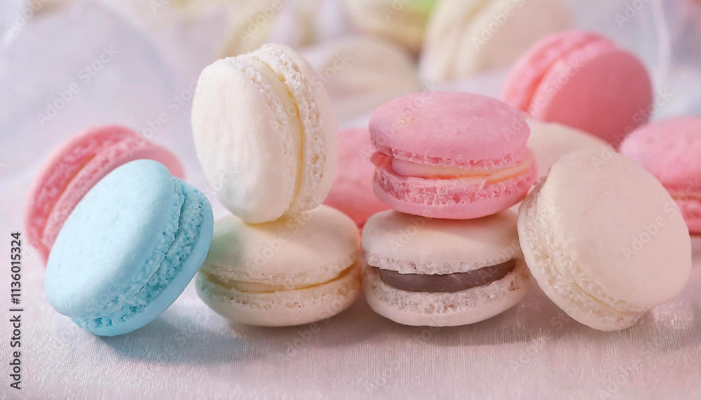 colorful macaroons ,Generated image colorful macaroons ,Generated image