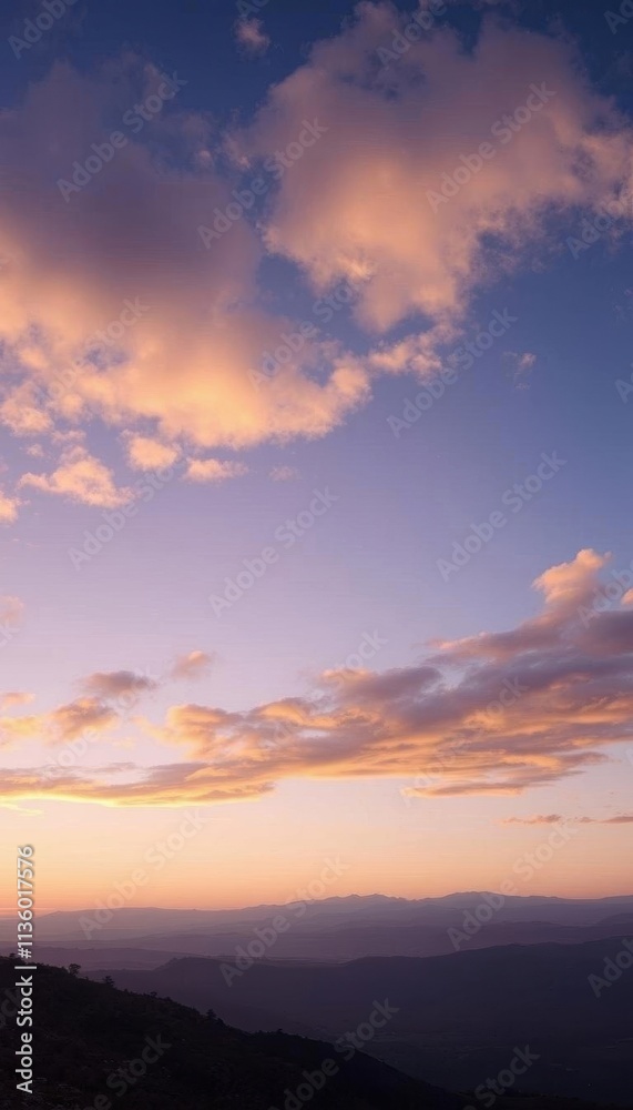 a mountain top with a view of the sunset a mountain top with a view of the sunset
