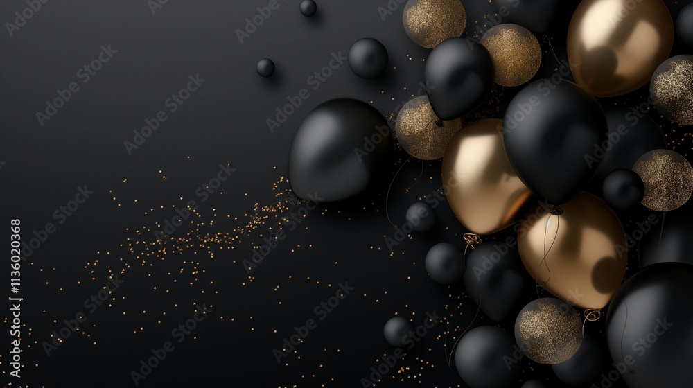 Fototapeta premium happy birthday gifts wishes card