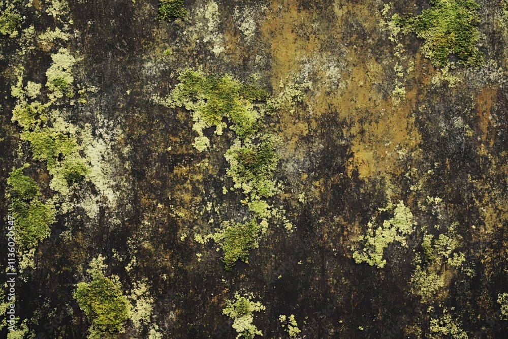 Moss-covered tree bark reveals intricate textures and vibrant green patches in a forest setting Moss-covered tree bark reveals intricate textures and vibrant green patches in a forest setting
