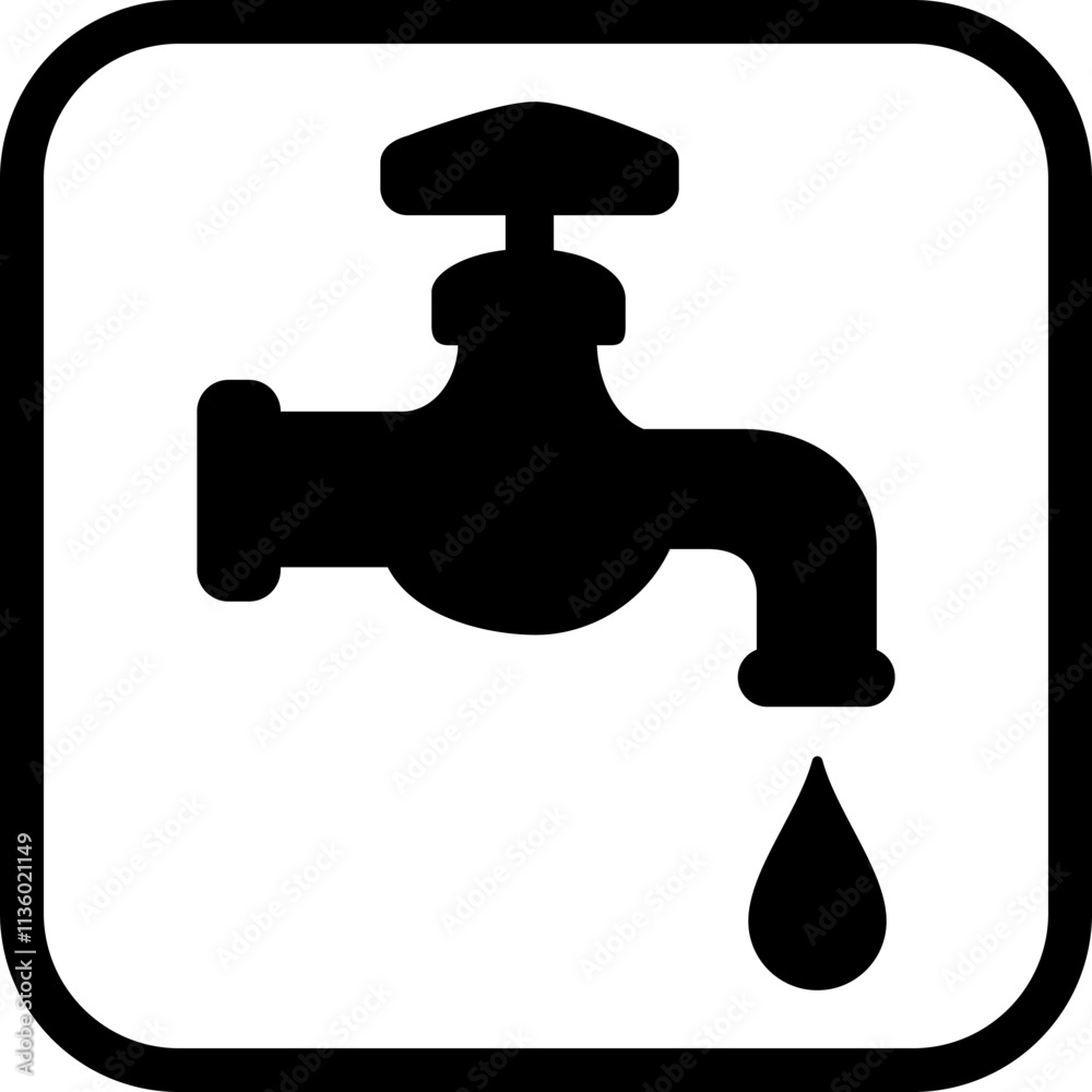 水道の蛇口のアイコン 水道の蛇口のアイコン