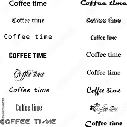 Coffee time text