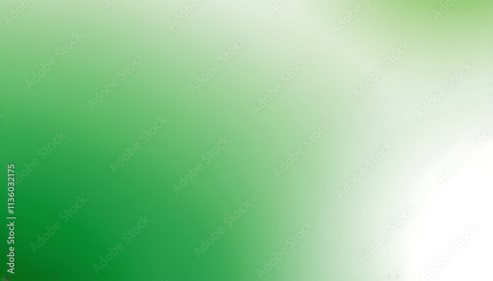 Fototapeta premium Green and white gradient abstract background, smooth color transition with grainy texture,4