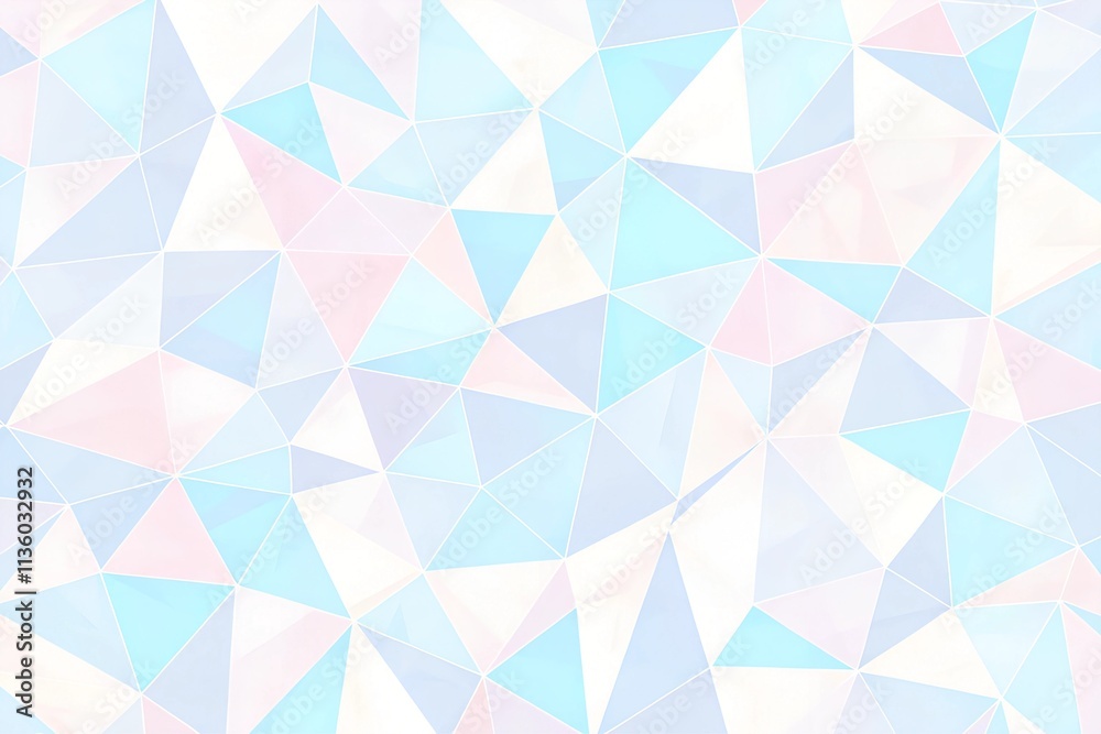 Pastel Blue, Pink, and Mint Low-Poly Triangle Background Pastel Blue, Pink, and Mint Low-Poly Triangle Background