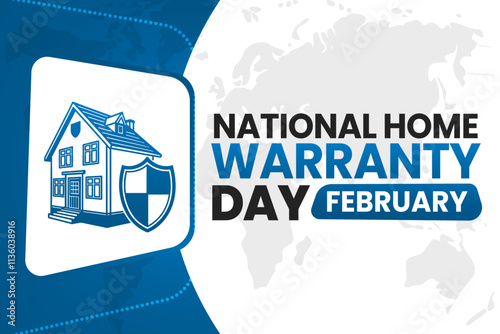 NATIONAL HOME WARRANTY DAY Vector Illustration background