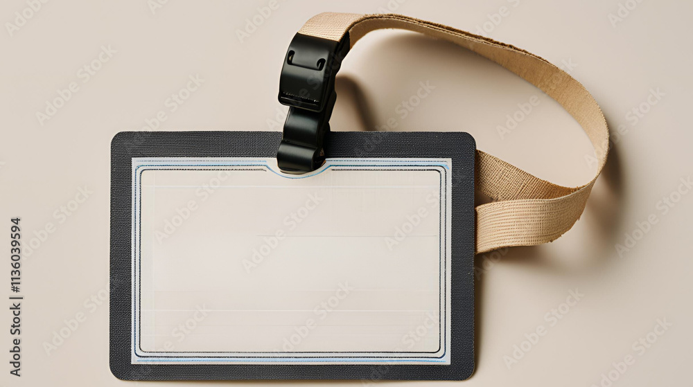 ID Card with blank label on white background
ID Card with blank label on white background