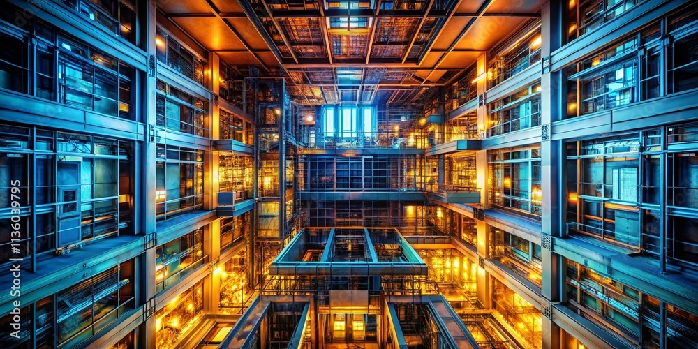 Fototapeta premium Aerial X-Ray View: Drone Photography Reveals Hidden Structures