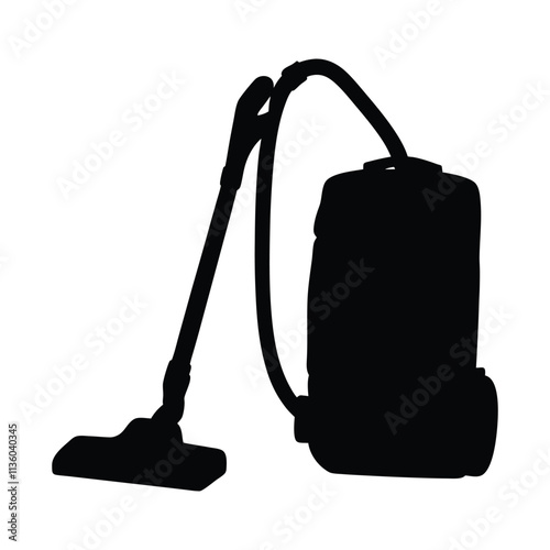 Vacuum cleaner silhouette illustration