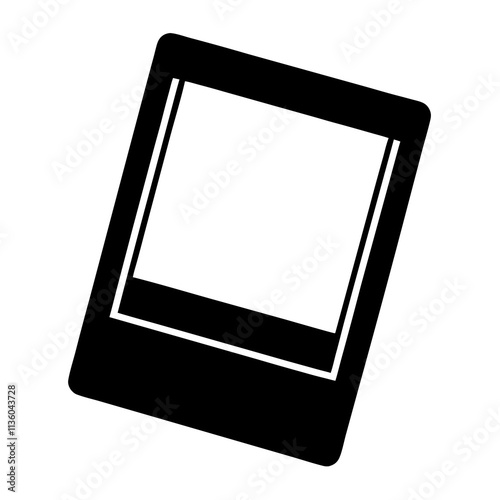 a polaroid card blank vector file