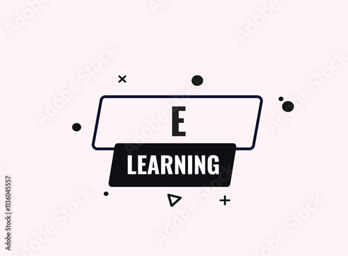 E learning , clock, button, vector, banner template, website, design,
