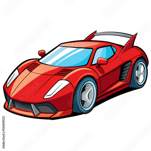 vehicle futuristic sport car elegant vector illustration