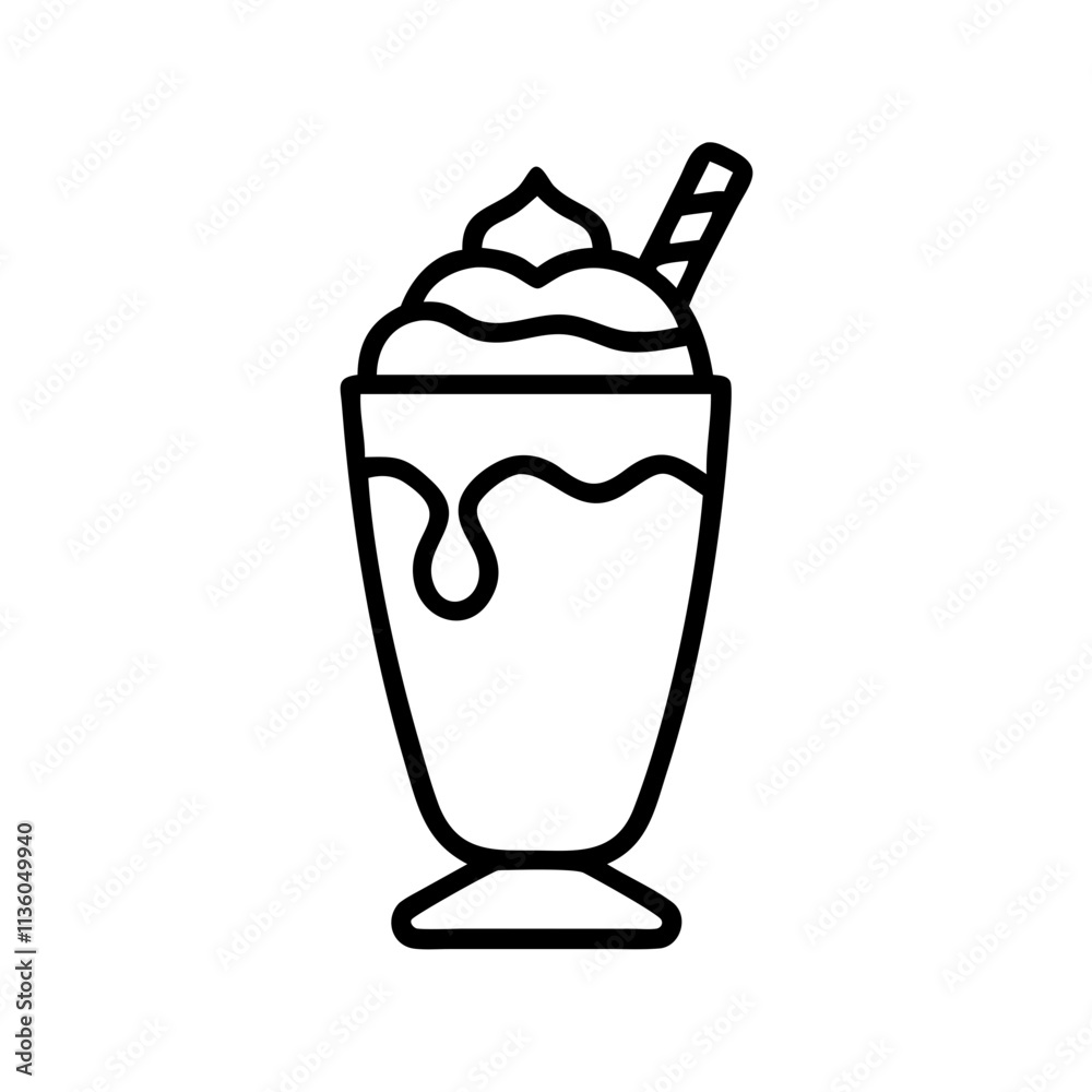 iced mocha float icon, ice cream day line art, ice cream icon - simple black line art icon of iced mocha float, symbolizing ice cream day celebrations. ice cream vector art. iced mocha float icon, ice cream day line art, ice cream icon - simple black line art icon of iced mocha float, symbolizing ice cream day celebrations. ice cream vector art.