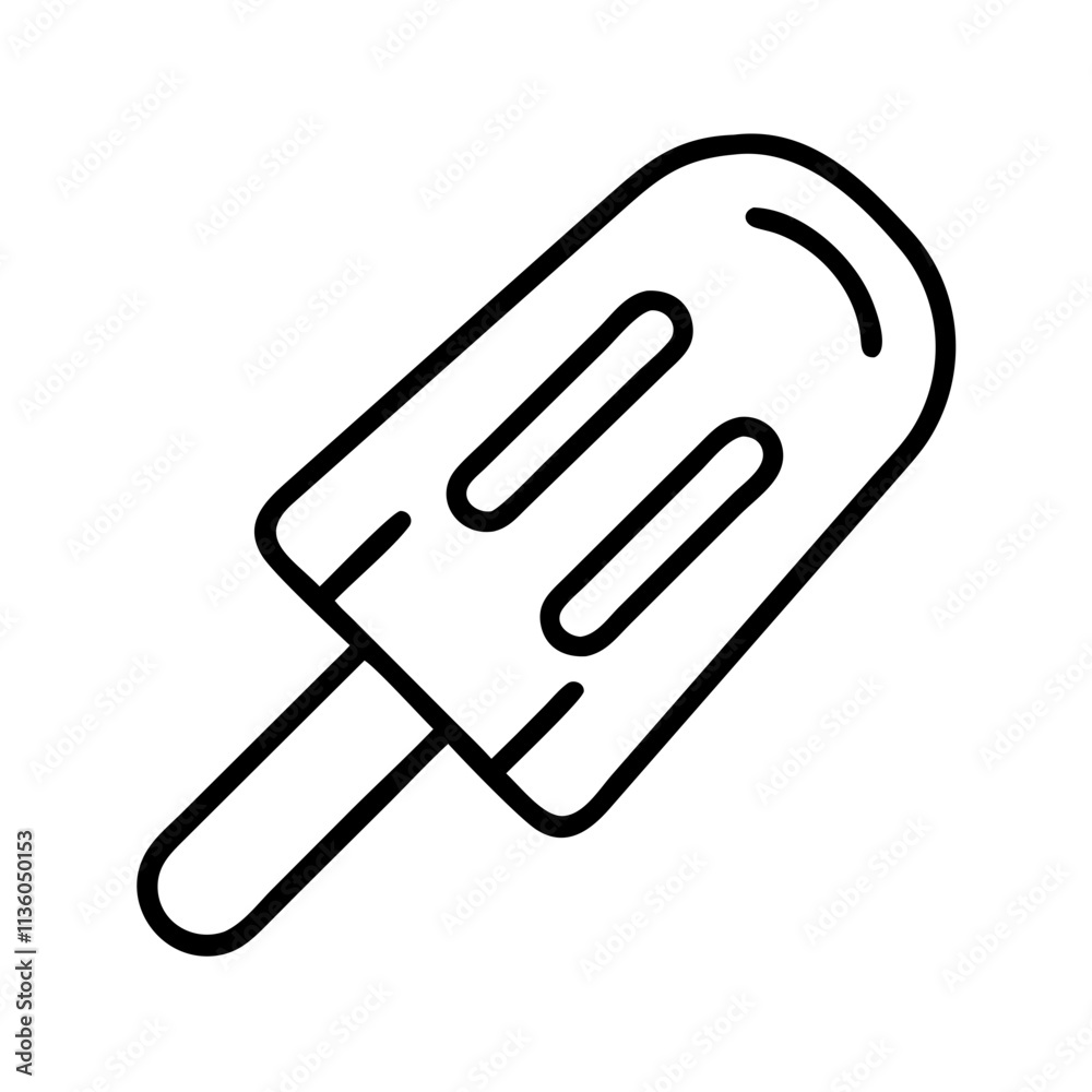 popsicle icon, ice cream day line art, ice cream icon - simple black line art icon of popsicle, symbolizing ice cream day celebrations. ice cream vector art. popsicle icon, ice cream day line art, ice cream icon - simple black line art icon of popsicle, symbolizing ice cream day celebrations. ice cream vector art.