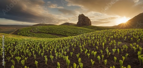 Organic forms, sprouting and twisting in a surreal