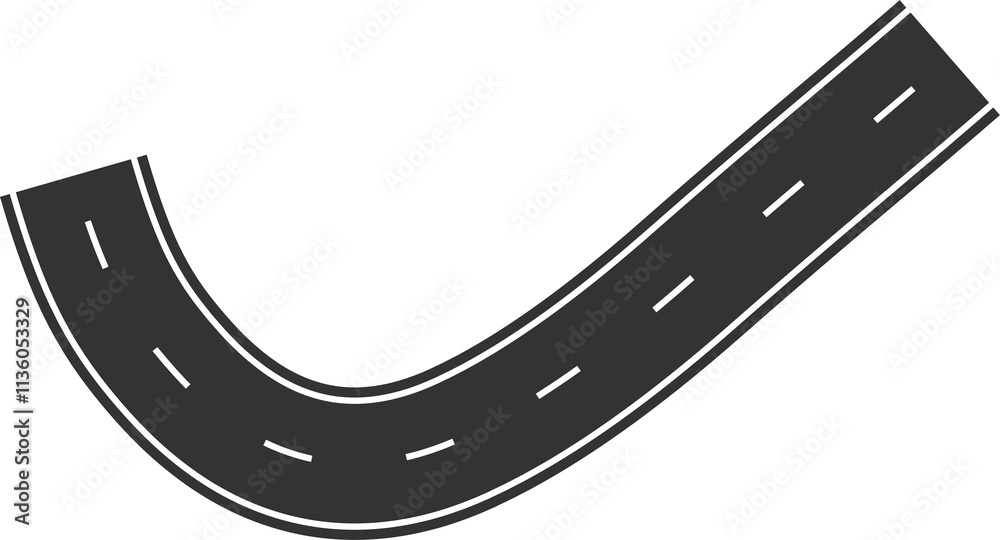 Street and road elements for city map, highway, traffic Street and road elements for city map, highway, traffic