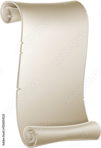 A scroll paper banner vinta...