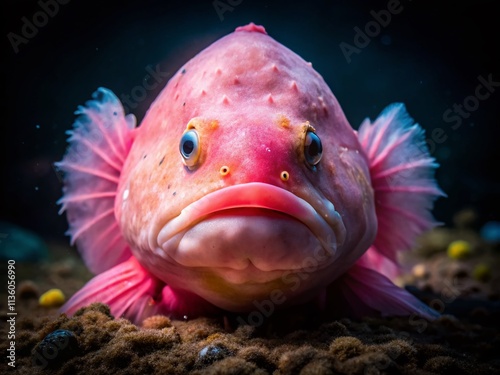 Blobfish Low Light Photography Deep Sea Creature photo