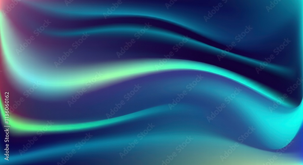 Liquid Teal Abstract: Flowing, iridescent teal and blue waves create a mesmerizing abstract background. Perfect for designs needing a cool, calming, and elegant feel.