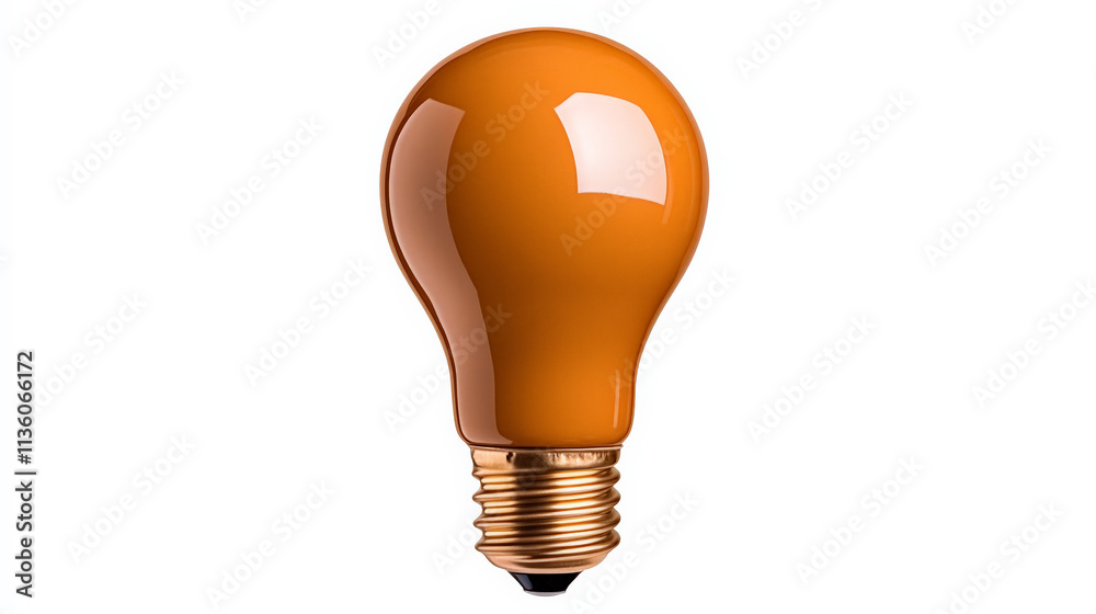 Orange Lightbulb: A single orange lightbulb stands out against a plain background, symbolizing creativity, innovation, and new ideas. Its vibrant color adds a pop of energy and warmth. Orange Lightbulb: A single orange lightbulb stands out against a plain background, symbolizing creativity, innovation, and new ideas. Its vibrant color adds a pop of energy and warmth.