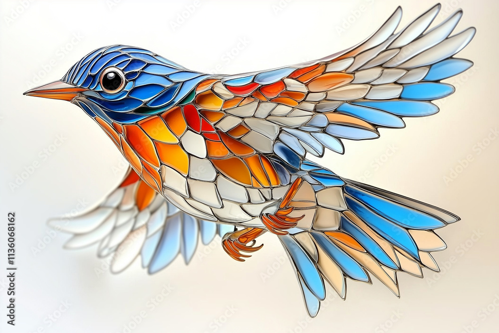 Obraz premium blue bird on a branch