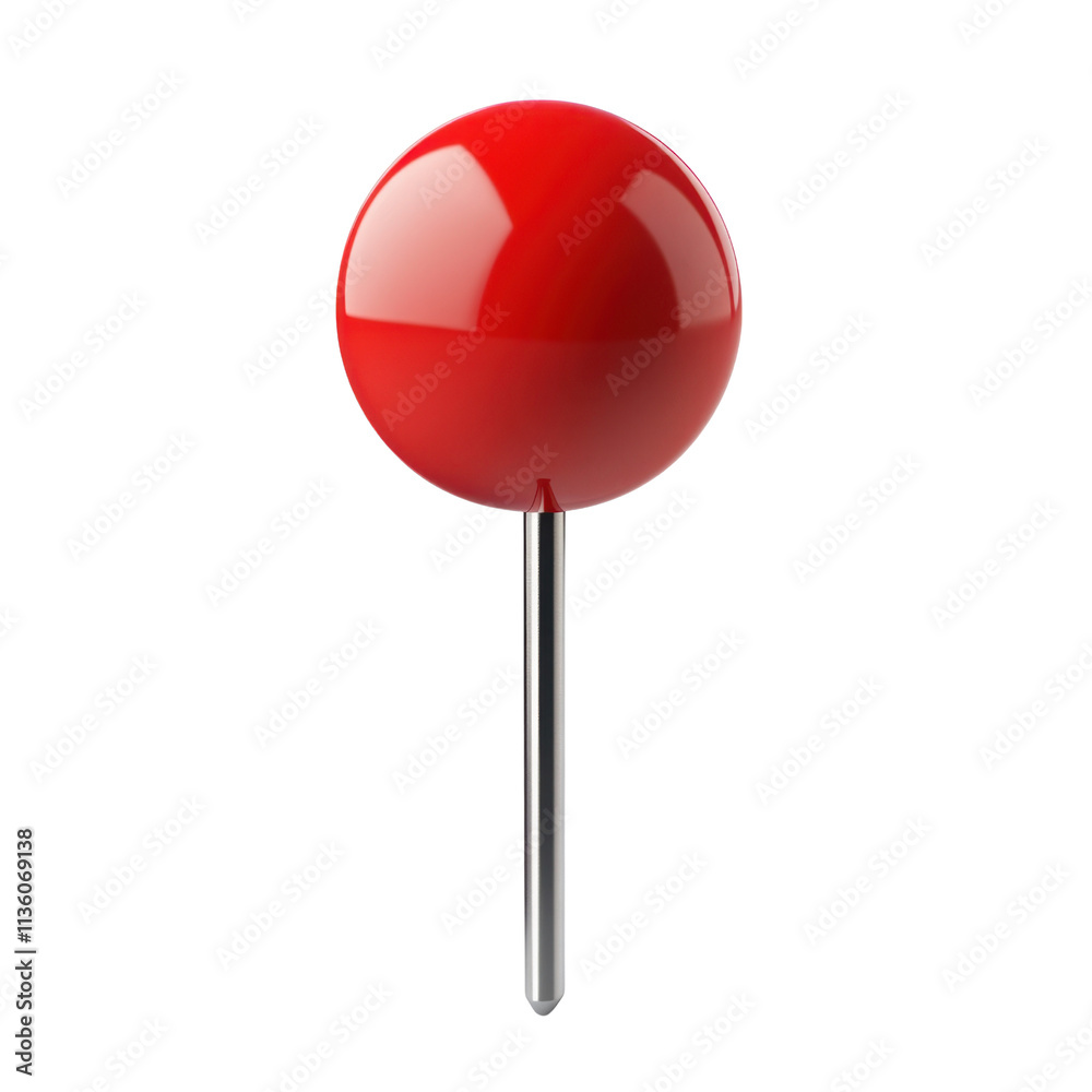 Bright Red Lollipop on a Stick, Colorful Candy Treat Design Bright Red Lollipop on a Stick, Colorful Candy Treat Design