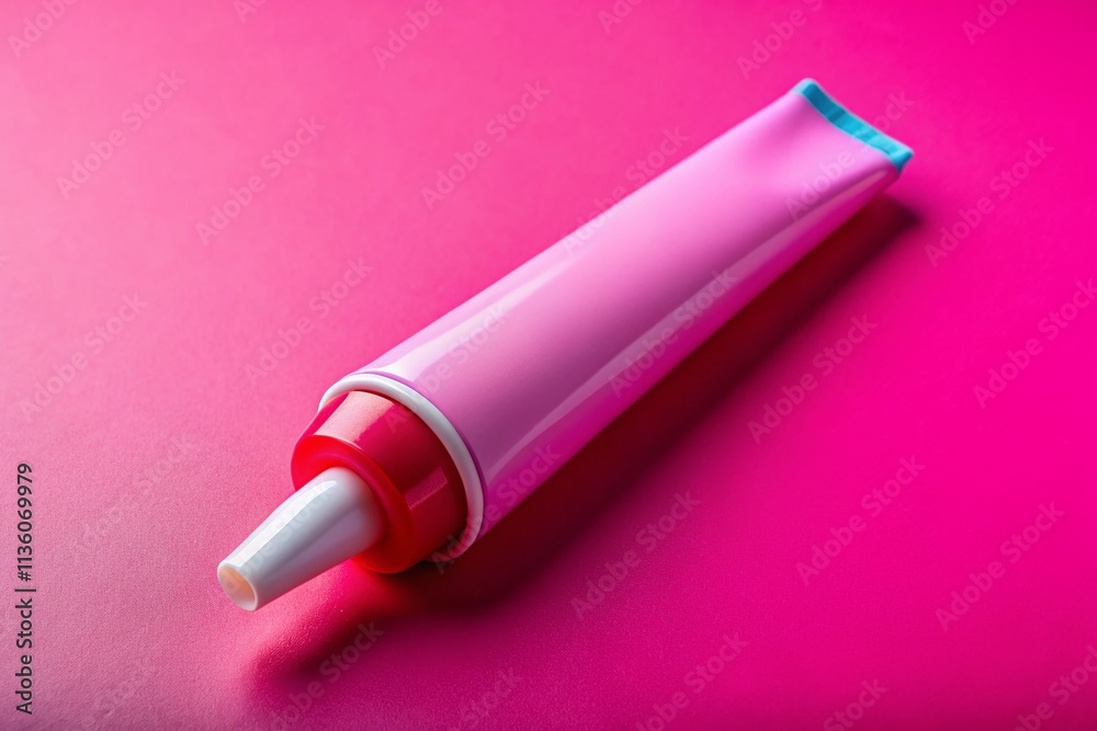 Glue Tube on Pink Background - High Resolution Image Glue Tube on Pink Background - High Resolution Image