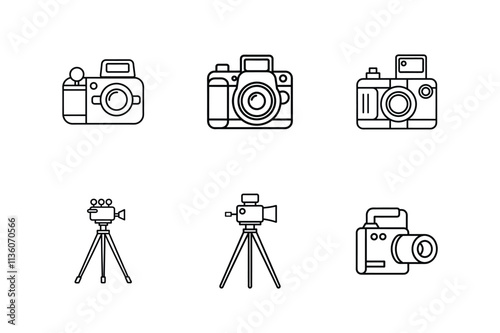 Digital camera with tripods