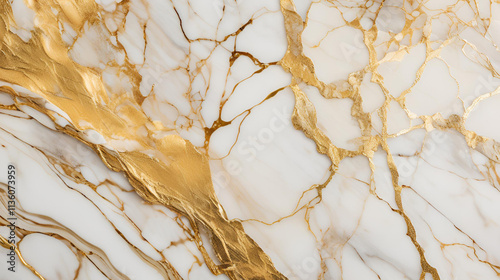 A luxurious blend of yellow hues and gold veins creates a rich, elegant marble texture Perfect for high-end design projects or sophisticated backgrounds photo