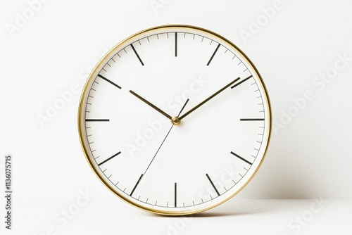 Wallpaper Mural Clean minimalistic clock mock up set against a simple white background Torontodigital.ca