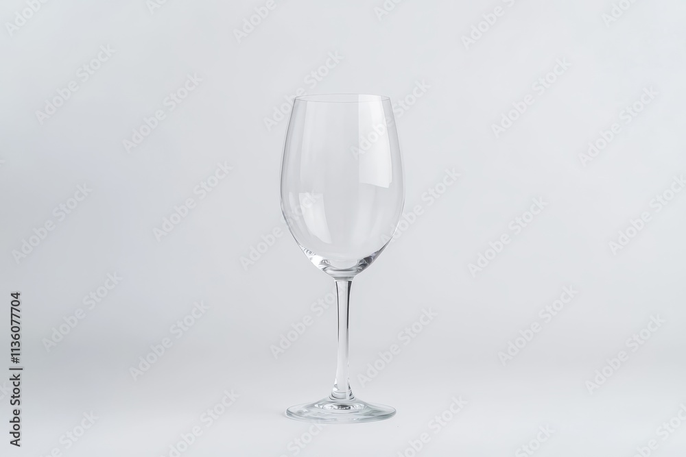 Elegant solid-color wine glass mock up showcasing simplicity and sophistication in design Elegant solid-color wine glass mock up showcasing simplicity and sophistication in design
