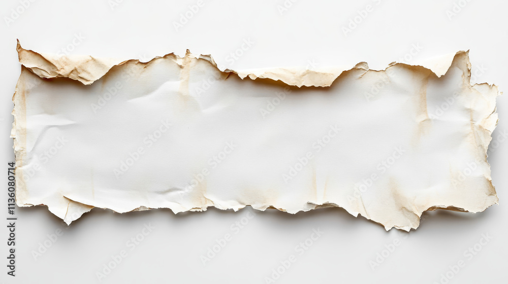 Rip notebook page with torn paper edge vector. White scrap sheet strip piece for banner design. Grunge tag element with ripped border. Realistic abstract shred scrapbook craft label with shadow Rip notebook page with torn paper edge vector. White scrap sheet strip piece for banner design. Grunge tag element with ripped border. Realistic abstract shred scrapbook craft label with shadow