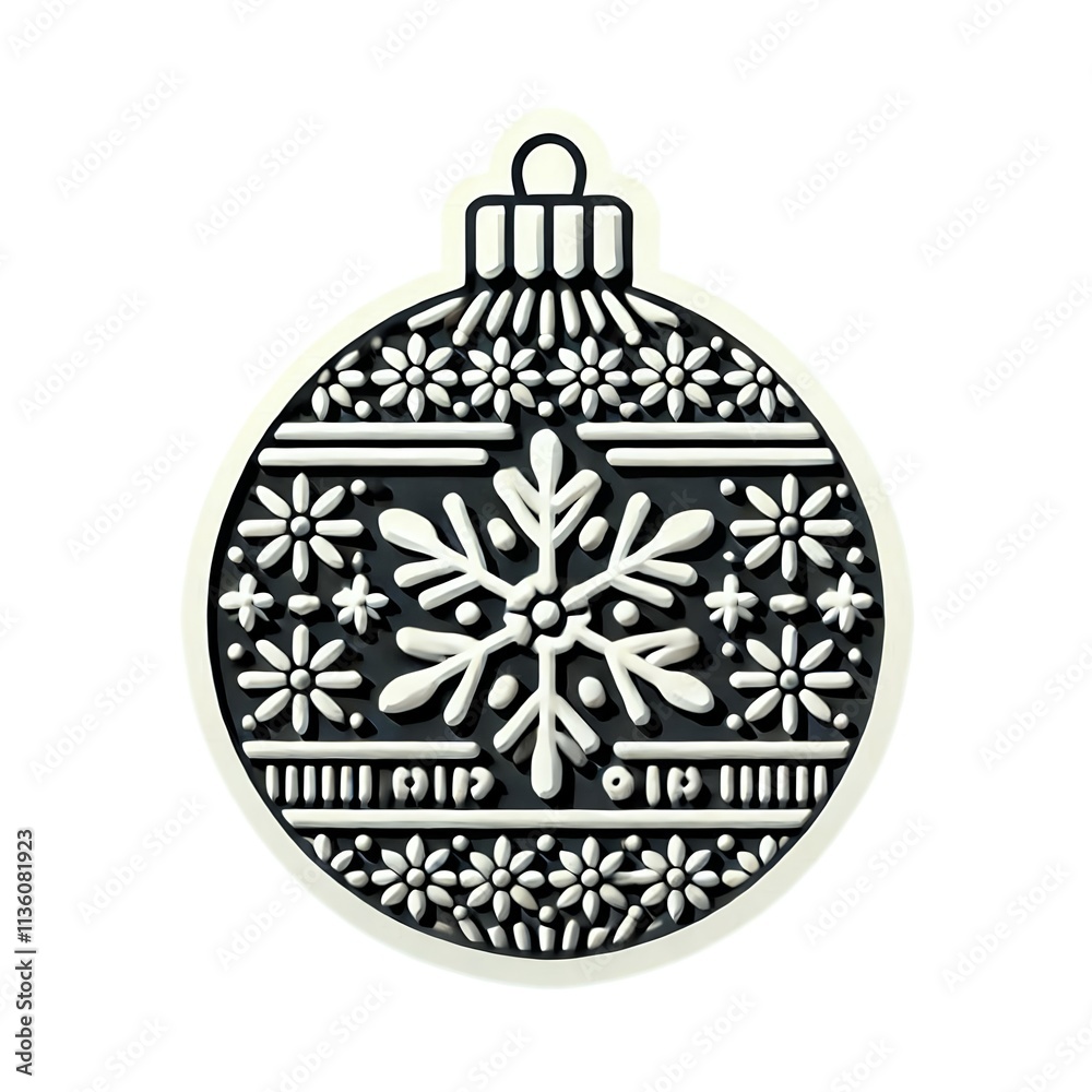 a festive Christmas ornament adorned with intricate floral patterns and sparkling embellishments, perfect for adding a touch of holiday cheer to your digital designs. a festive Christmas ornament adorned with intricate floral patterns and sparkling embellishments, perfect for adding a touch of holiday cheer to your digital designs.