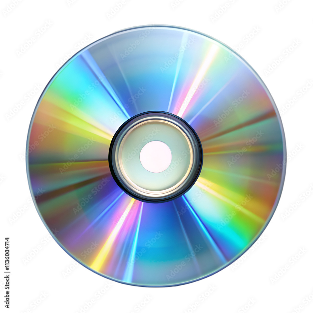 CD glare isolated on transparent background CD glare isolated on transparent background