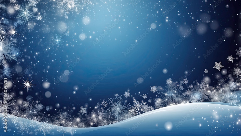Blue Christmas background with snowflakes, stars, and open space. Copy area for your text. Merry Christmas and Happy New Year. Vertical festive backdrop. transparent Blue Christmas background with snowflakes, stars, and open space. Copy area for your text. Merry Christmas and Happy New Year. Vertical festive backdrop. transparent