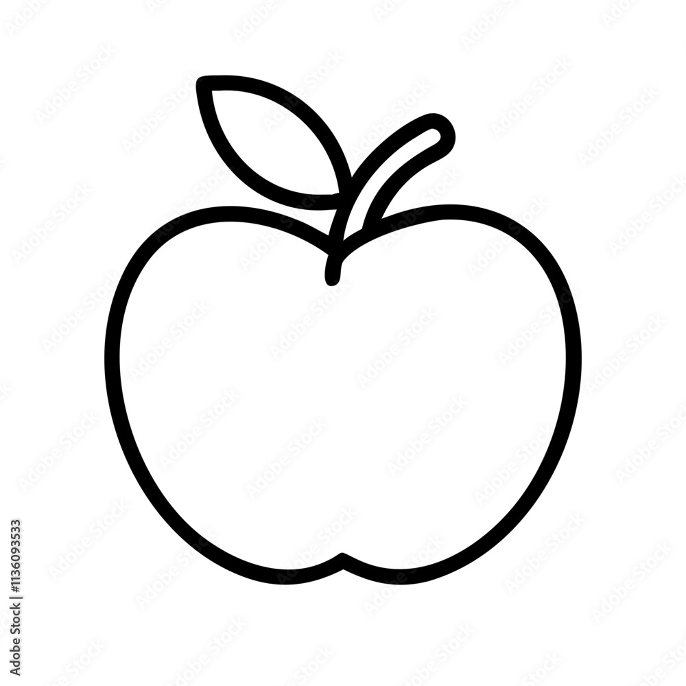 apple icon, back to school line art, education icon - simple black line art icon of apple, symbolizing back to school celebrations. education vector art. apple icon, back to school line art, education icon - simple black line art icon of apple, symbolizing back to school celebrations. education vector art.