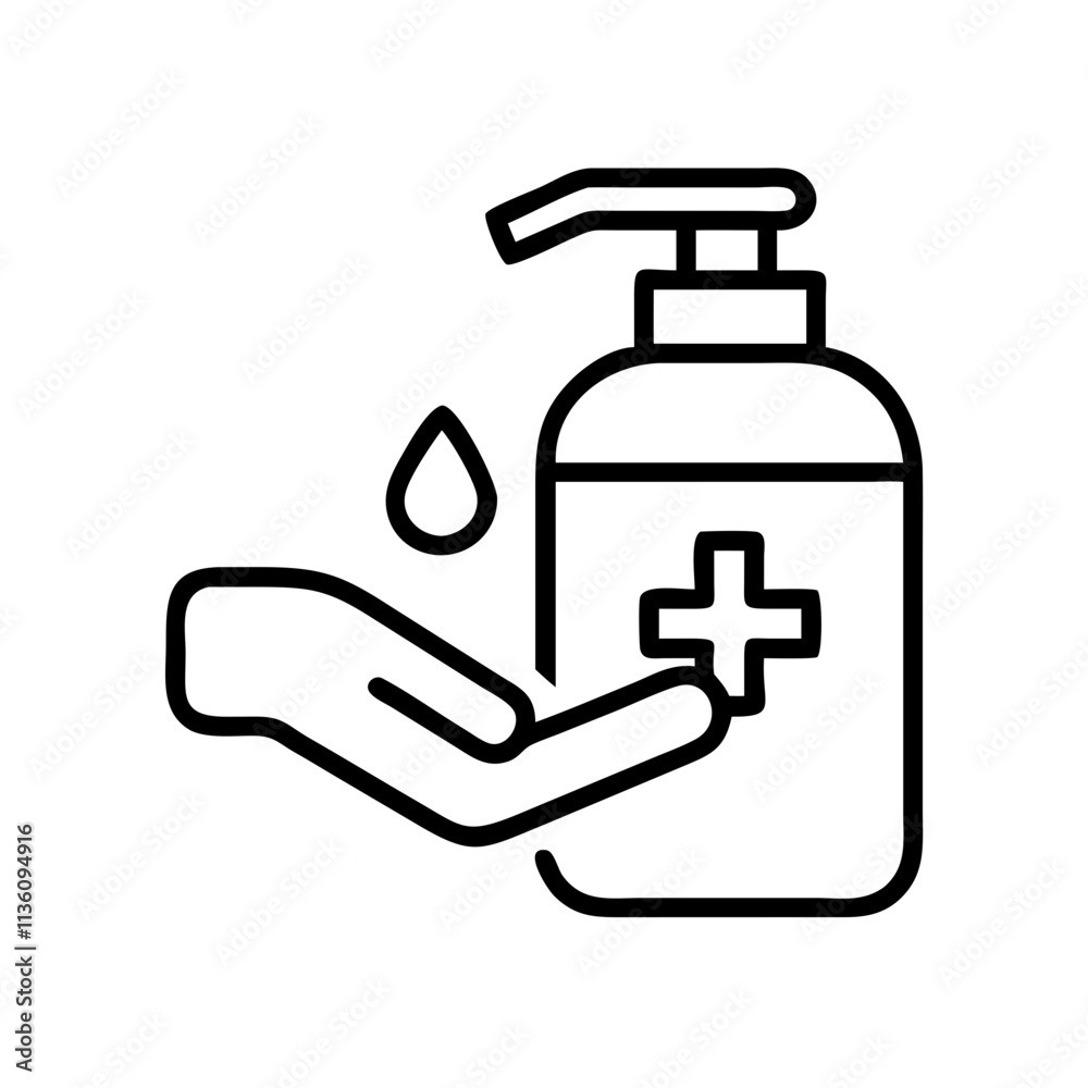 hand sanitizer icon, back to school line art, education icon - simple black line art icon of hand sanitizer, symbolizing back to school celebrations. education vector art. hand sanitizer icon, back to school line art, education icon - simple black line art icon of hand sanitizer, symbolizing back to school celebrations. education vector art.