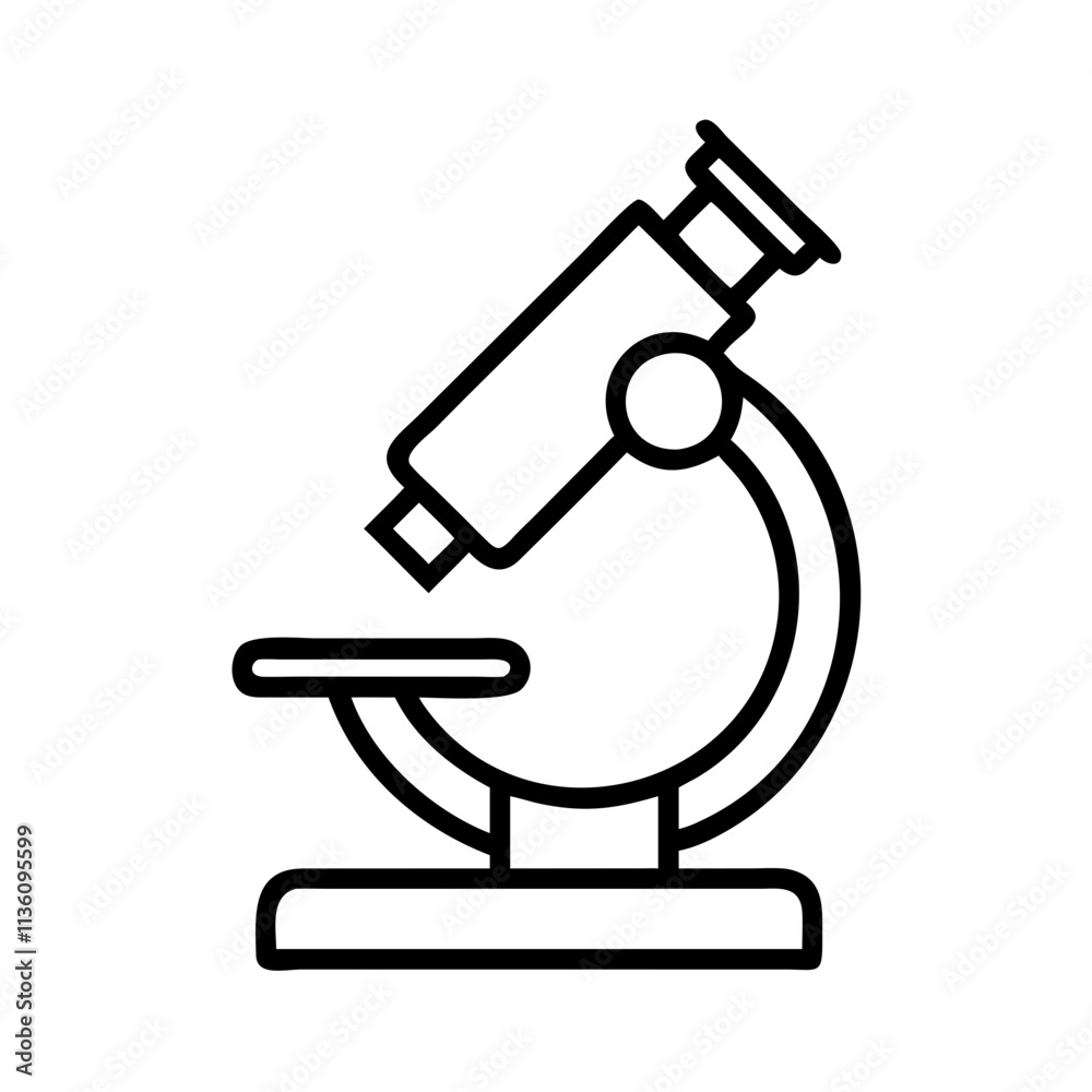 microscope icon, back to school line art, education icon - simple black line art icon of microscope, symbolizing back to school celebrations. education vector art. microscope icon, back to school line art, education icon - simple black line art icon of microscope, symbolizing back to school celebrations. education vector art.
