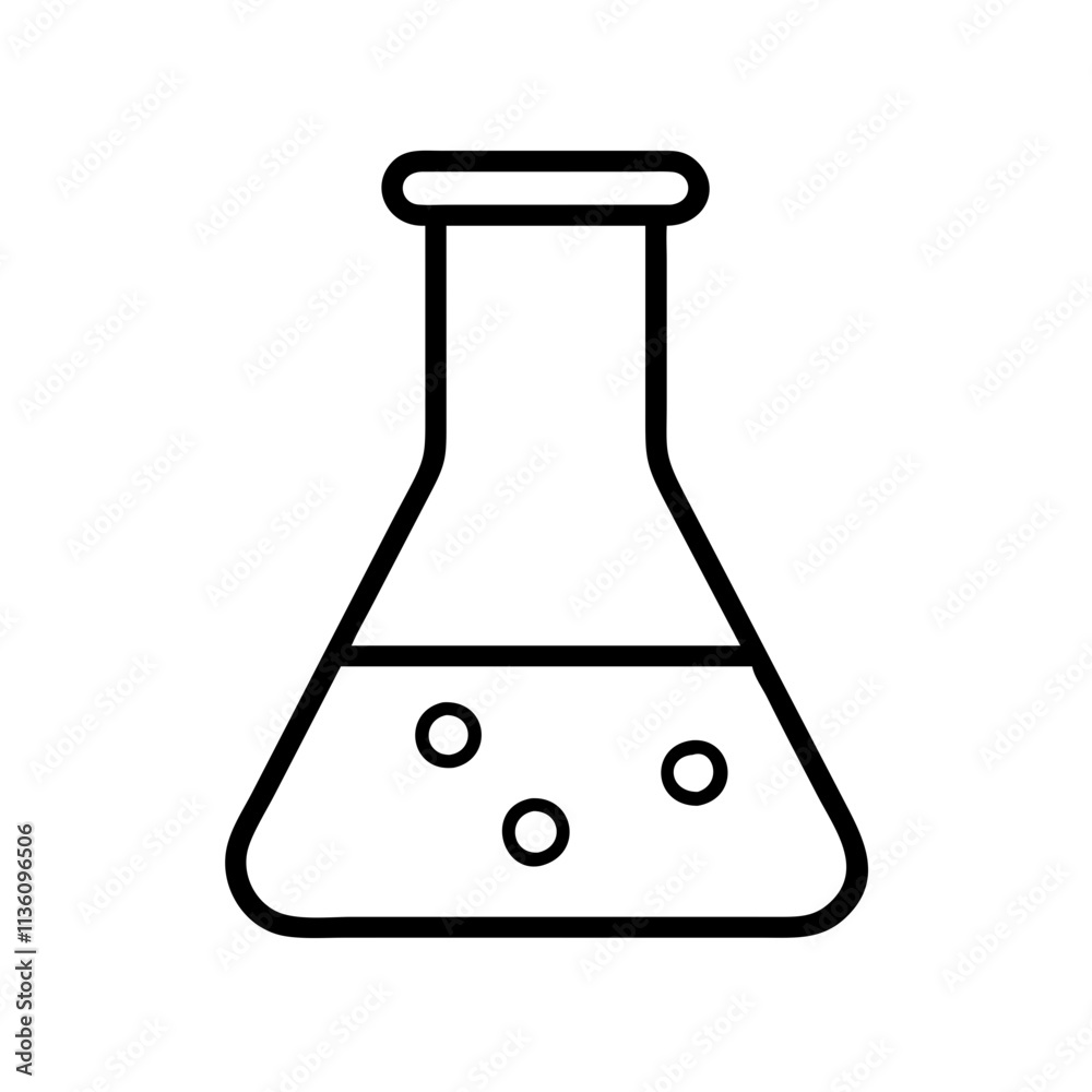 science beaker icon, back to school line art, education icon - simple black line art icon of science beaker, symbolizing back to school celebrations. education vector art. science beaker icon, back to school line art, education icon - simple black line art icon of science beaker, symbolizing back to school celebrations. education vector art.