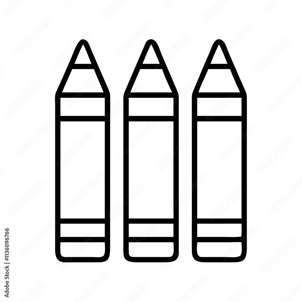 set of colored pencils icon, back to school line art, education icon - simple black line art icon of set of colored pencils, symbolizing back to school celebrations. education vector art. set of colored pencils icon, back to school line art, education icon - simple black line art icon of set of colored pencils, symbolizing back to school celebrations. education vector art.