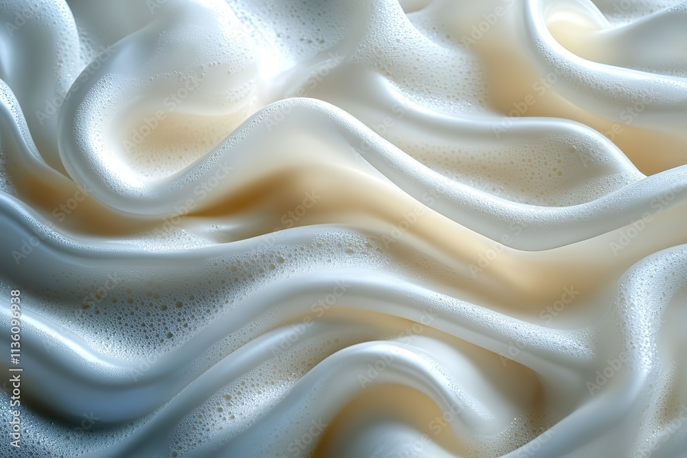 A white fabric with a pattern of bubbles on it A white fabric with a pattern of bubbles on it