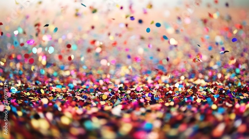 Colorful abstract glittering confetti texture background with celebration vibe : Generative AI photo