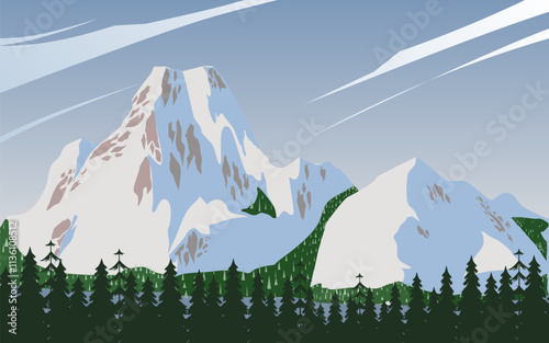 Iceberg landscape background