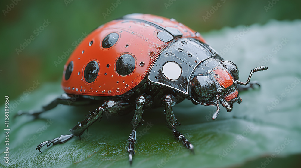 Fototapeta premium ladybird on a leaf